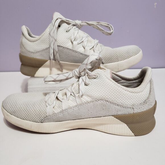 SOREL Out N About Low Top Cream Tan Shoes Women's Sz 7 - Picture 2 of 11